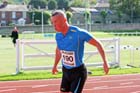 Richard Kilty (Gateshead) winning the 100 metres Open during the Hexham Decathlon and heptathlon.